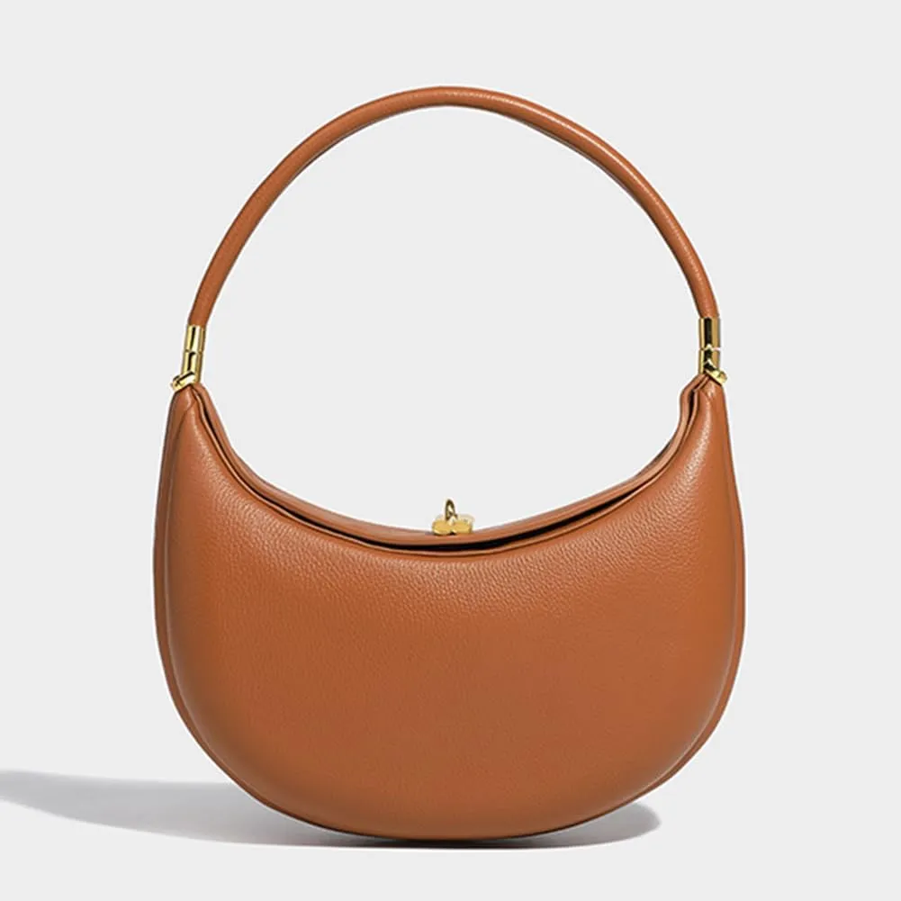 Crescent Crossbody Bag, Shoulder Moon Bags for Women, Underarm Small Purse with Magnetic Buckle