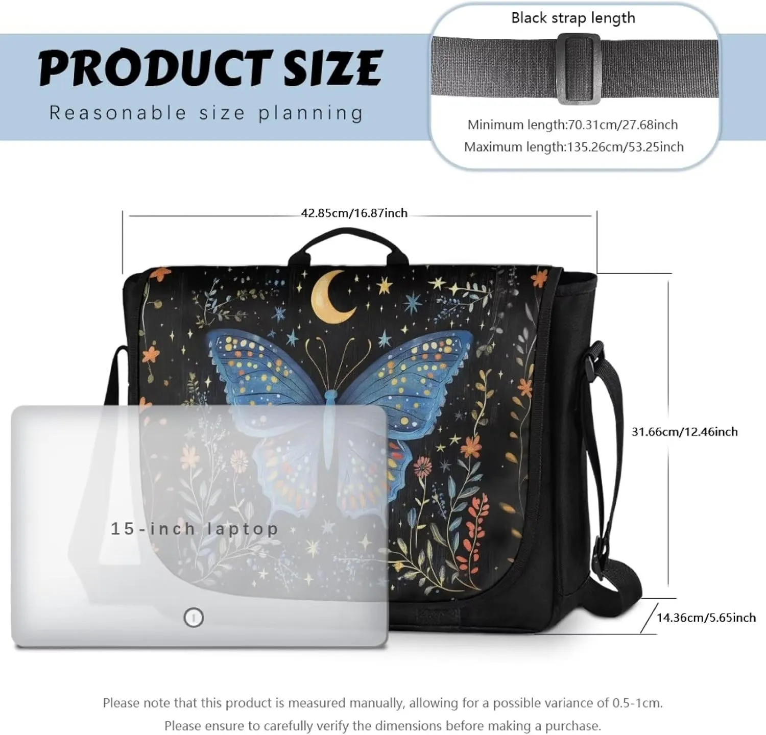 Crossbody bags for Women Large with Black Strap Length for Daily Use