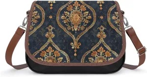 Crossbody Bags for Women Purses Handbags for Women With Intricate Flowers Printed Sling Bag