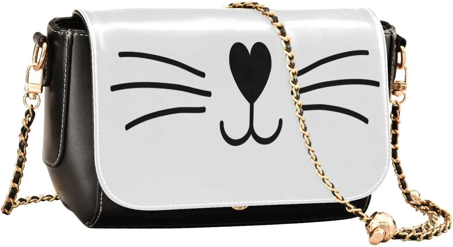 Crossbody Bags for Women Trendy Women's Black Shoulder Bag Small PU Leather Flap Cross Body Bag Handbags