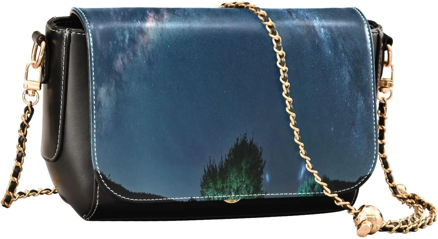 Crossbody Bags for Women Trendy Women's Black Shoulder Bag Small PU Leather Flap Cross Body Bag Handbags