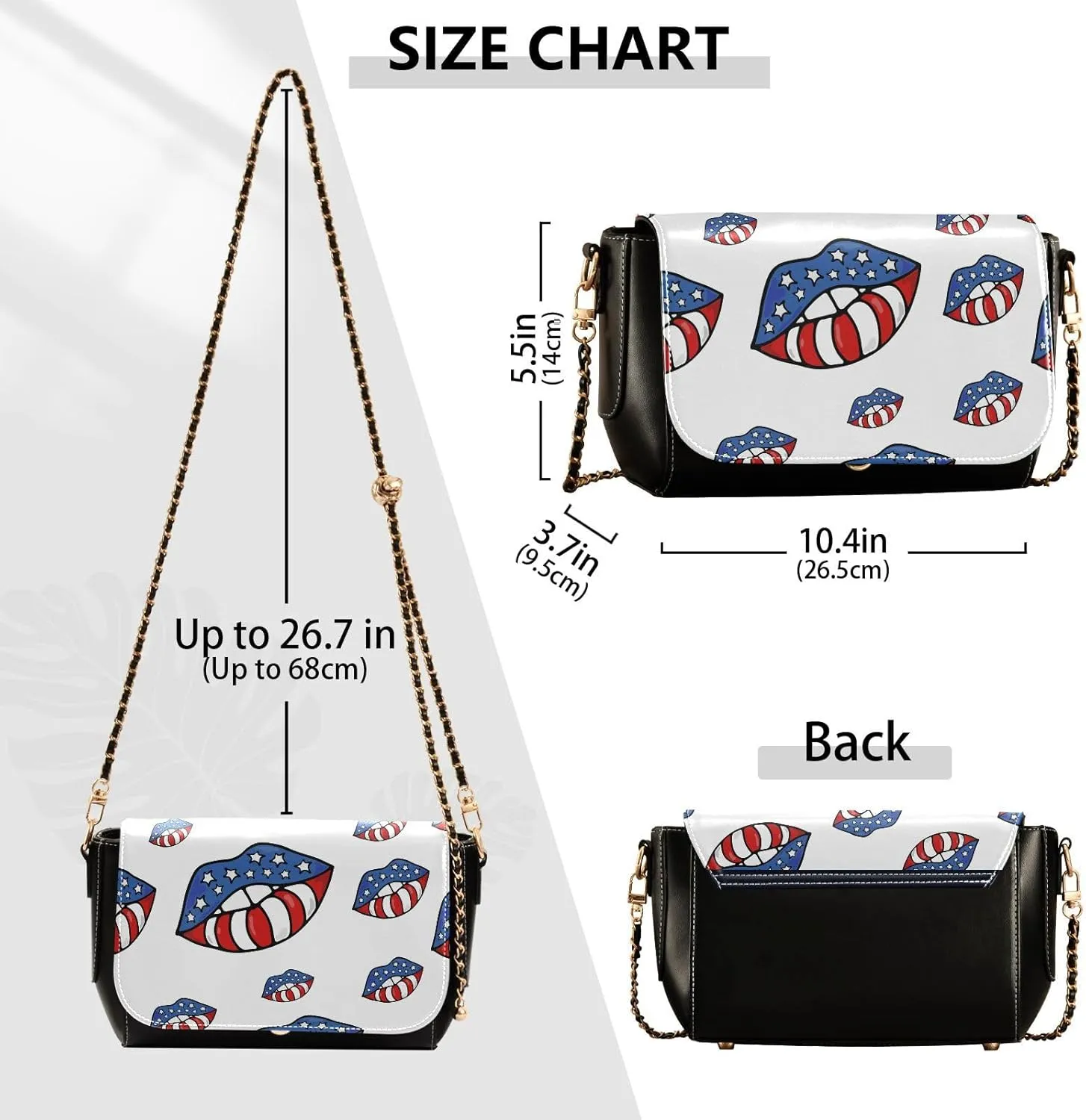 Crossbody Bags for Women Trendy Women's Black Shoulder Bag Small PU Leather Flap Cross Body Bag Handbags