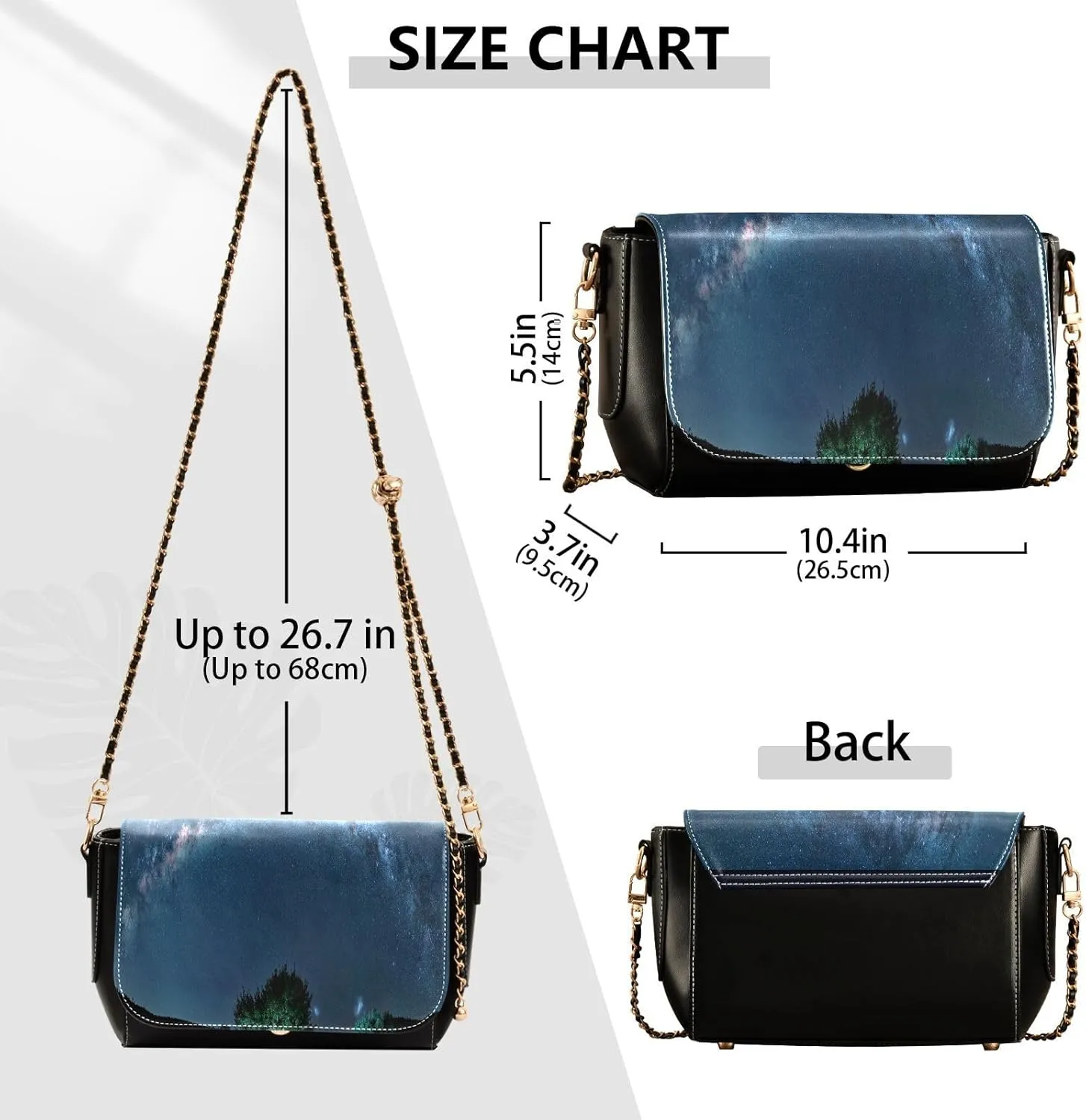 Crossbody Bags for Women Trendy Women's Black Shoulder Bag Small PU Leather Flap Cross Body Bag Handbags