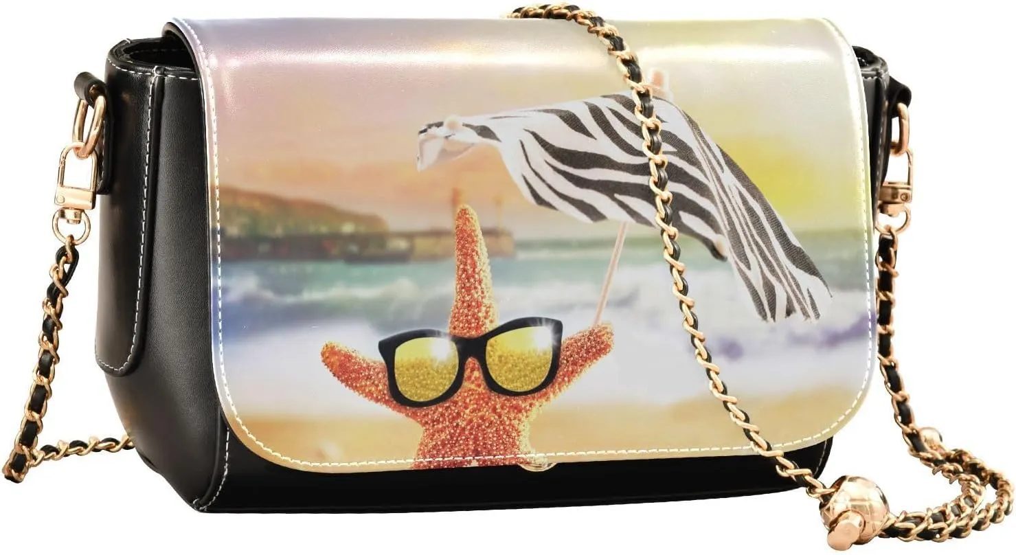 Crossbody Bags for Women Trendy Women's Black Shoulder Bag Small PU Leather Flap Cross Body Bag Handbags
