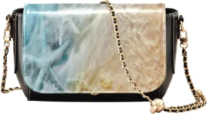 Crossbody Bags for Women Trendy Women's Black Shoulder Bag Small PU Leather Flap Cross Body Bag Handbags