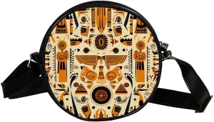 Crossbody Bags for Women,Crossbody Bag Men,Small Sling Bag,Vintage Aged Egyptian Ethnicity,Crossbody Purse
