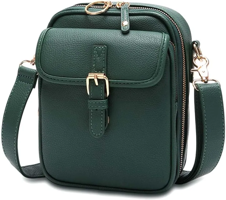 Crossbody Leather Bag for Women, Multi-Slot Multifunctional Large Capacity Bags Adjustable Shoulder Bags