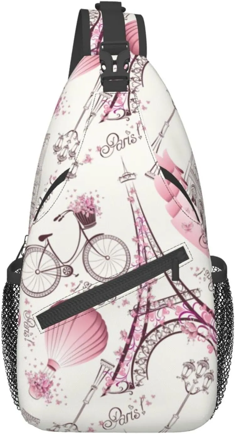 Custom Printed Sling Bag for Women Men Crossbody Shoulder Backpack Chest Bags Gym Travel Hiking Casual Daypack