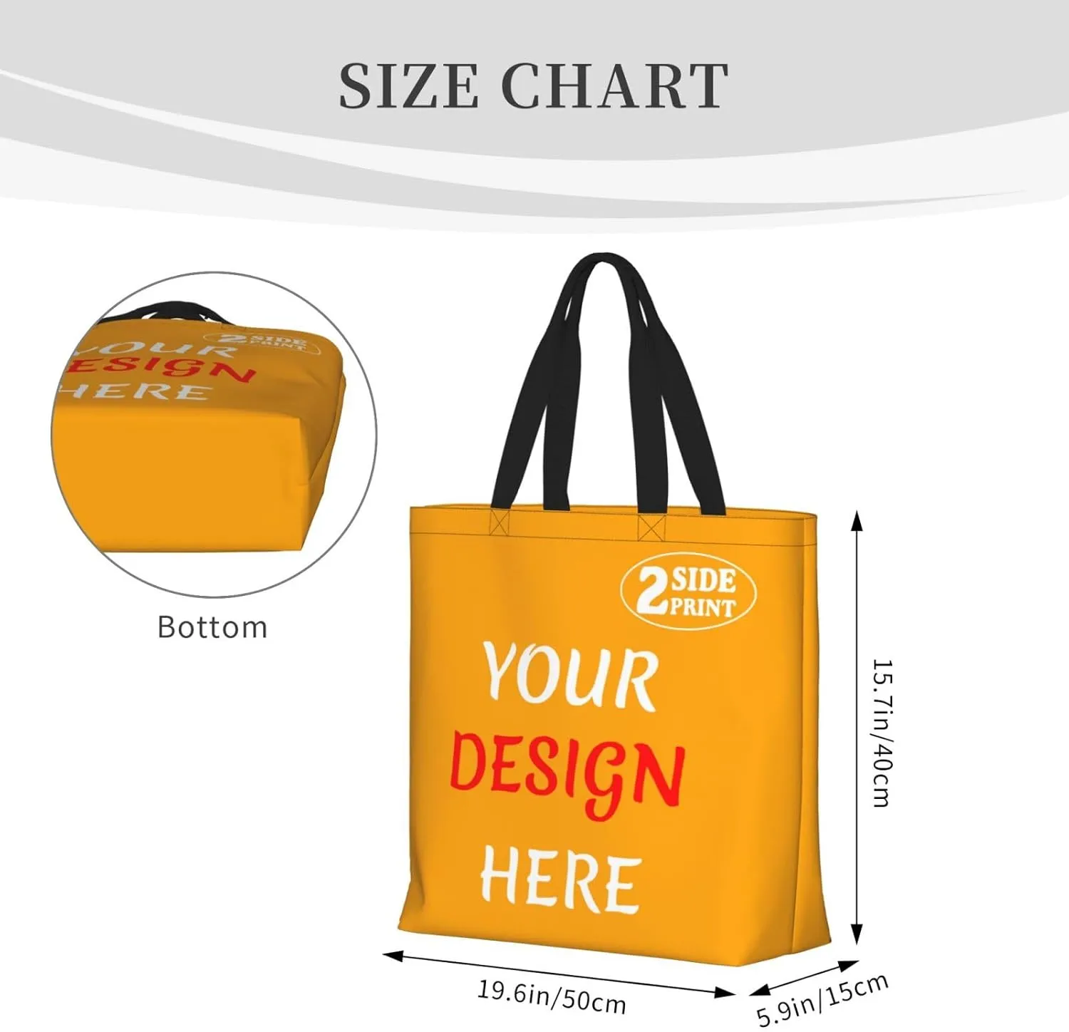 Custom Tote Bags Custom Bag Add Your Design For Business Work Travel Personalized Shoulder Bag