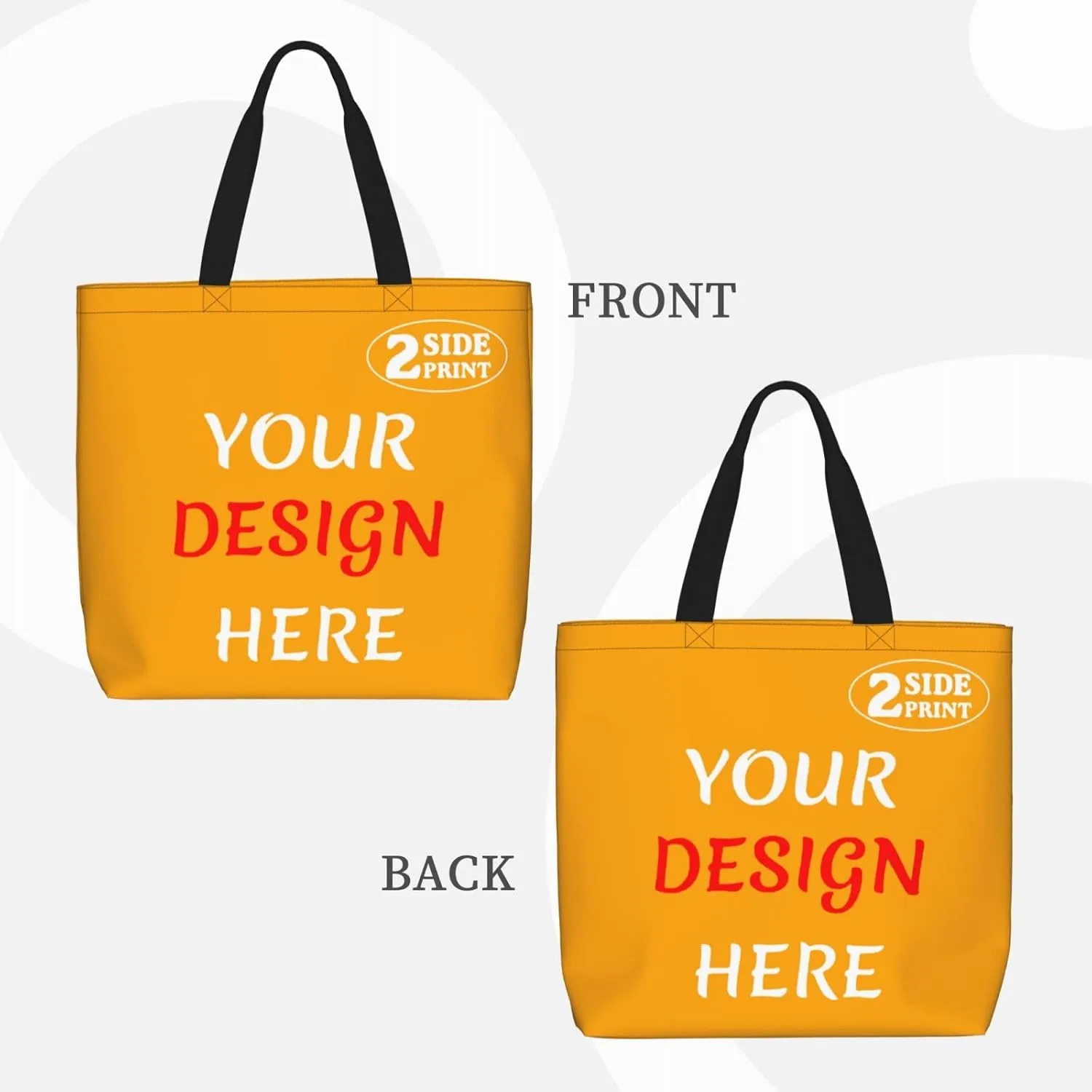 Custom Tote Bags Custom Bag Add Your Design For Business Work Travel Personalized Shoulder Bag