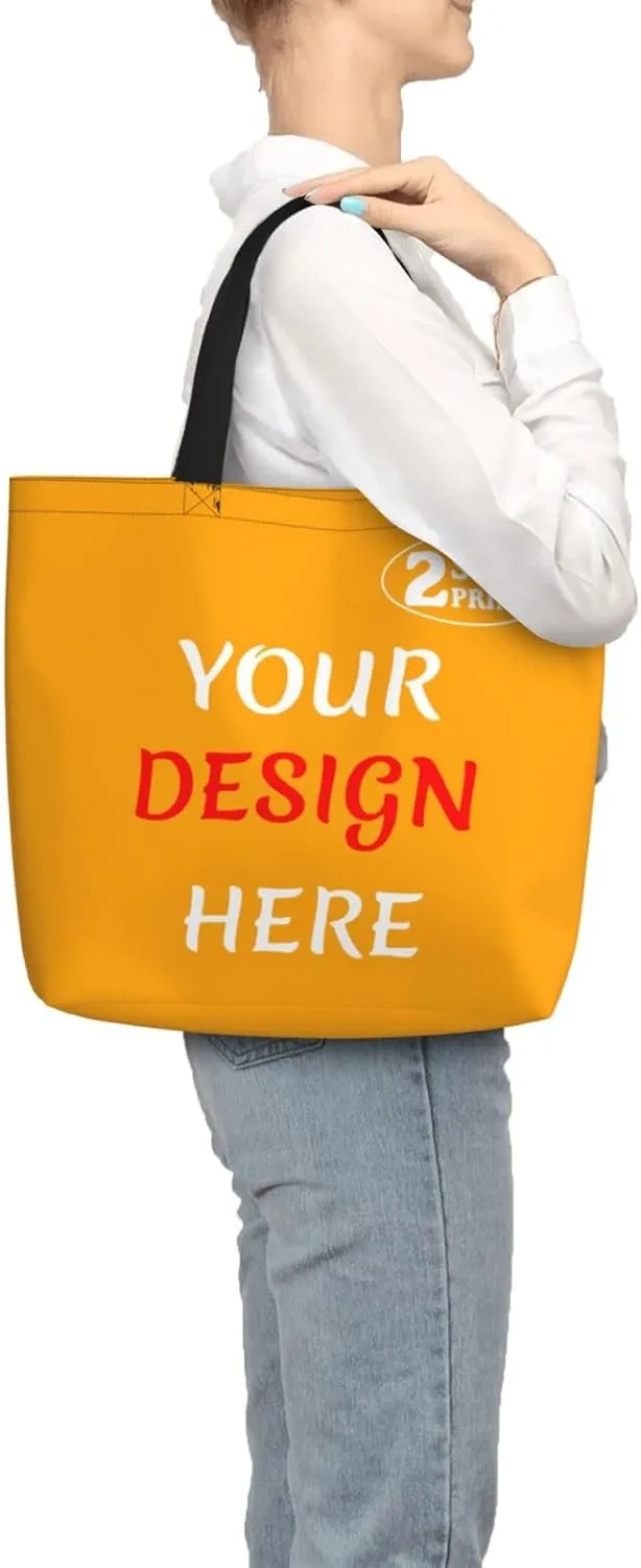 Custom Tote Bags Custom Bag Add Your Design For Business Work Travel Personalized Shoulder Bag