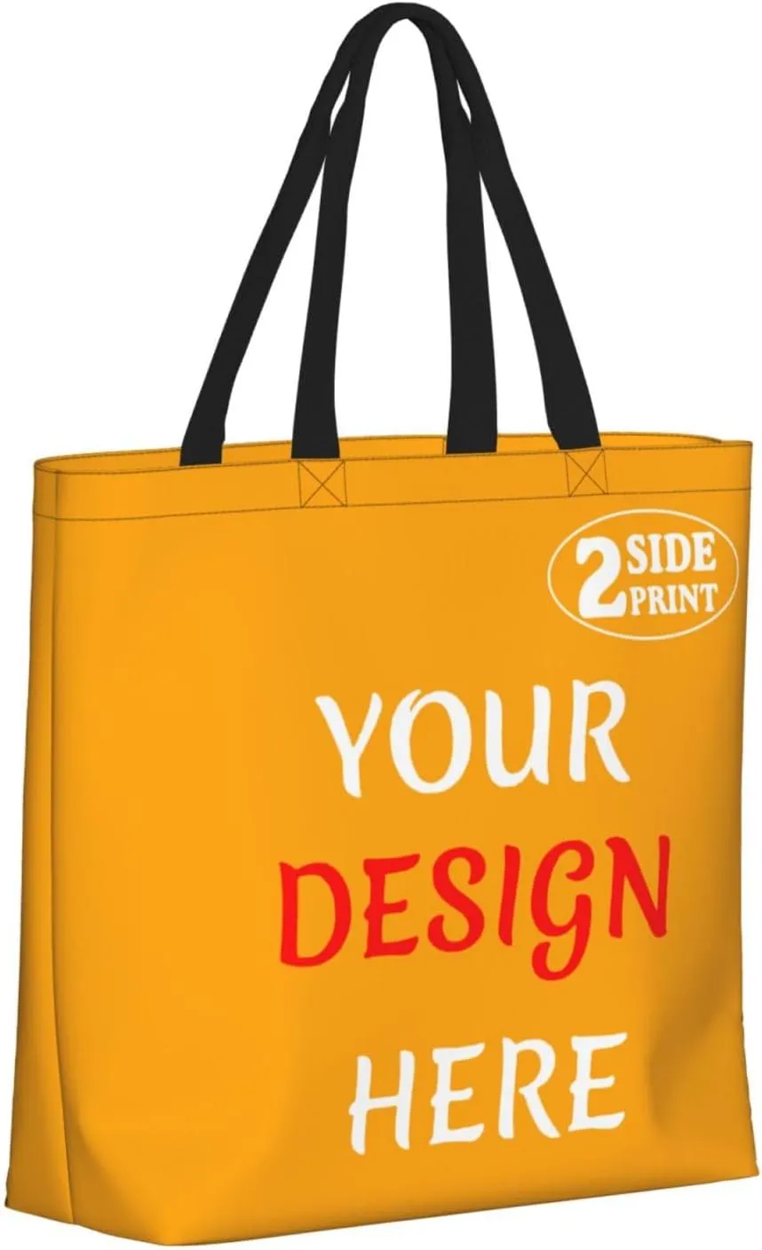 Custom Tote Bags Custom Bag Add Your Design For Business Work Travel Personalized Shoulder Bag