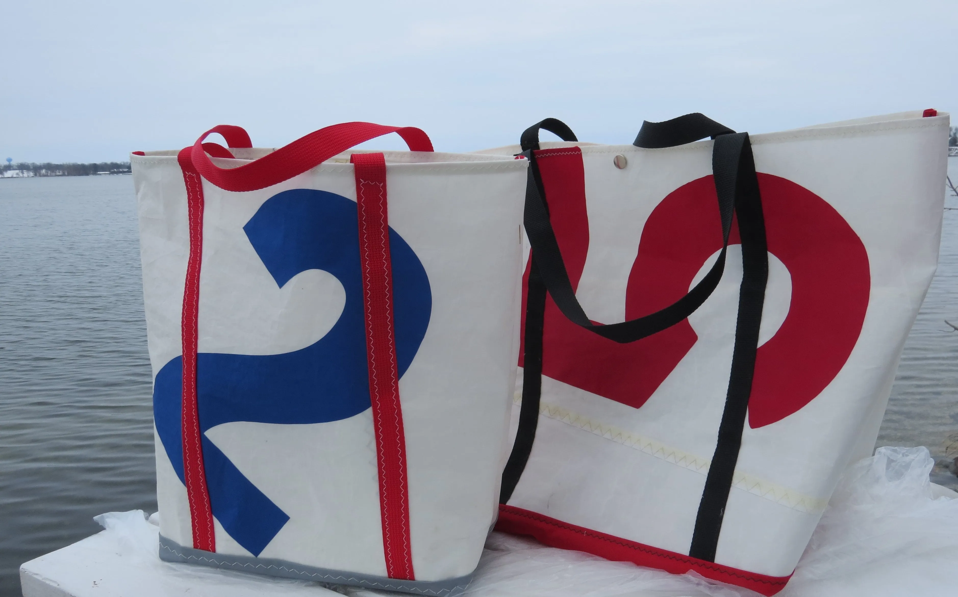 Customizable Medium Snap Sail Tote Bag