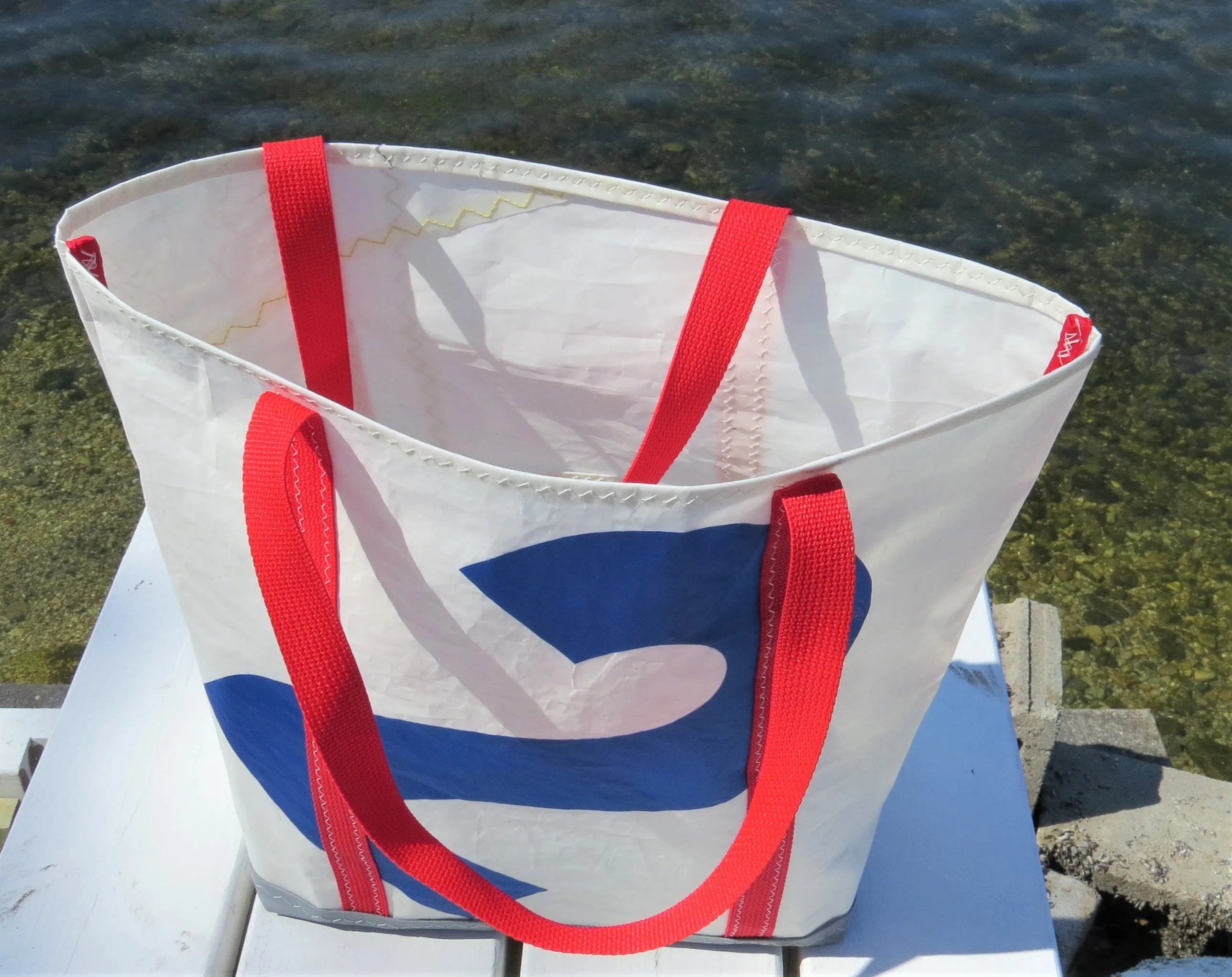 Customizable Medium Snap Sail Tote Bag