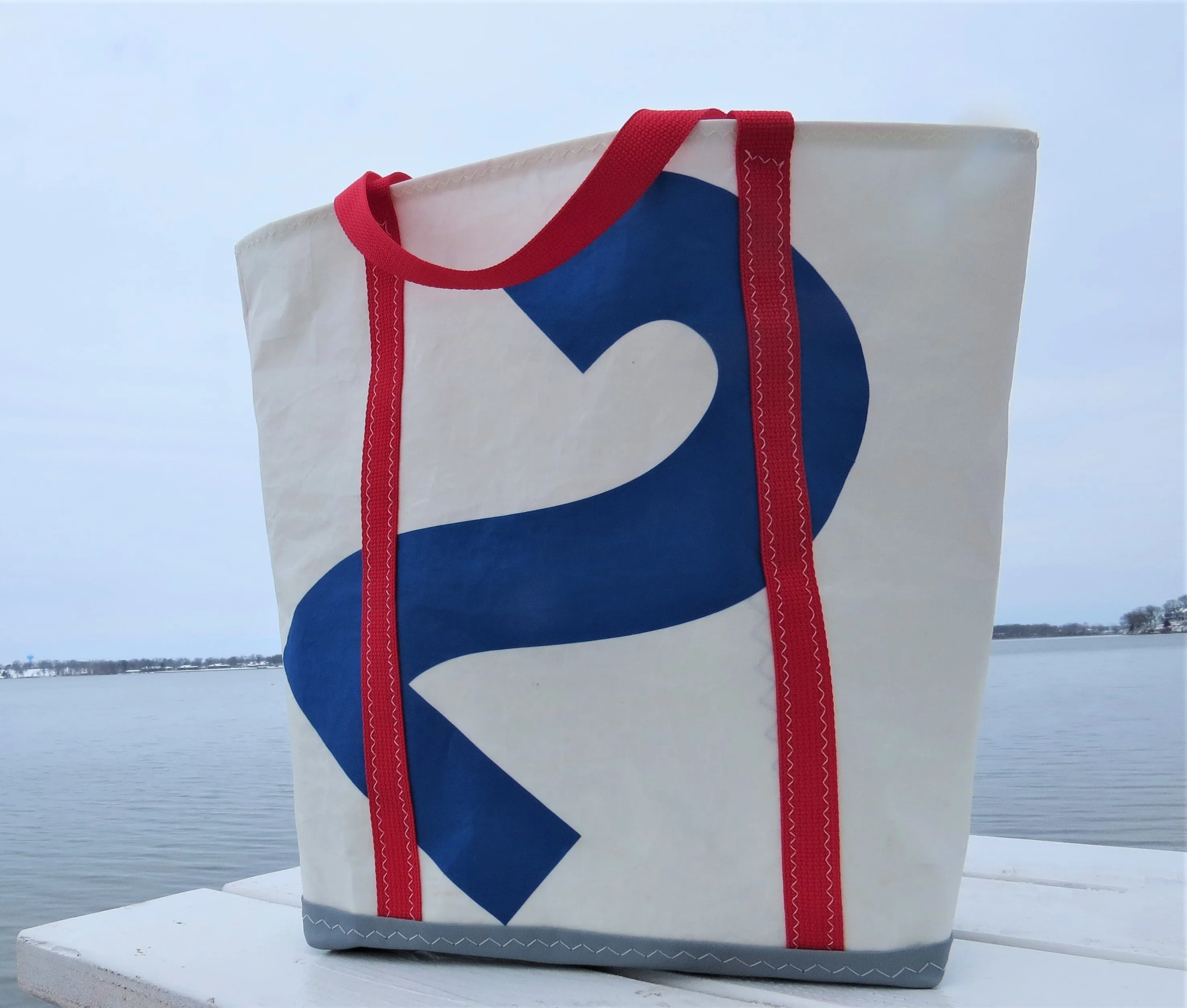 Customizable Medium Snap Sail Tote Bag