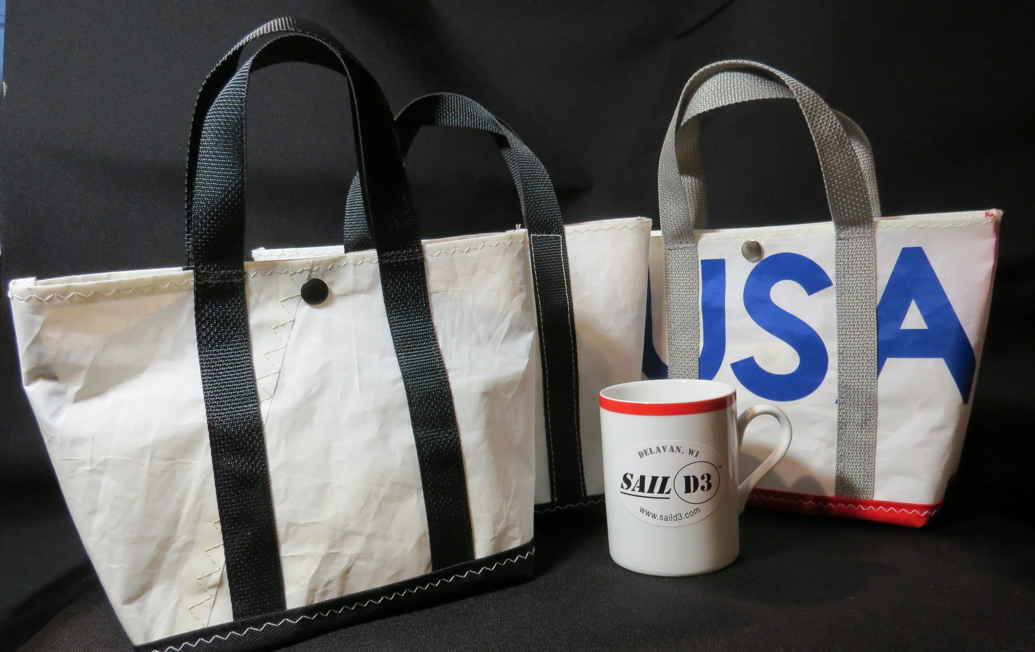 Customizable Small Snap Sail Tote Bag