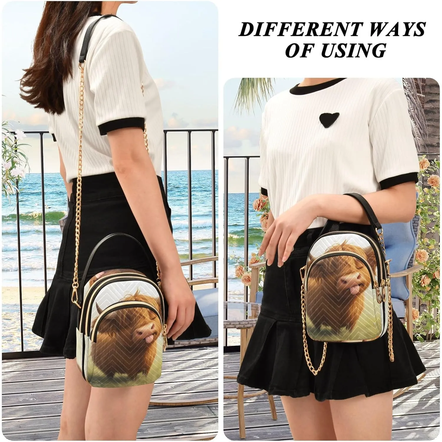 Cute Small Handbag Crossbody Bag for Women Quilted Bags Shoulder Purse Phone Wallet Chain Bag