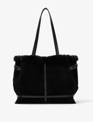 Days Tote in Suede Shearling
