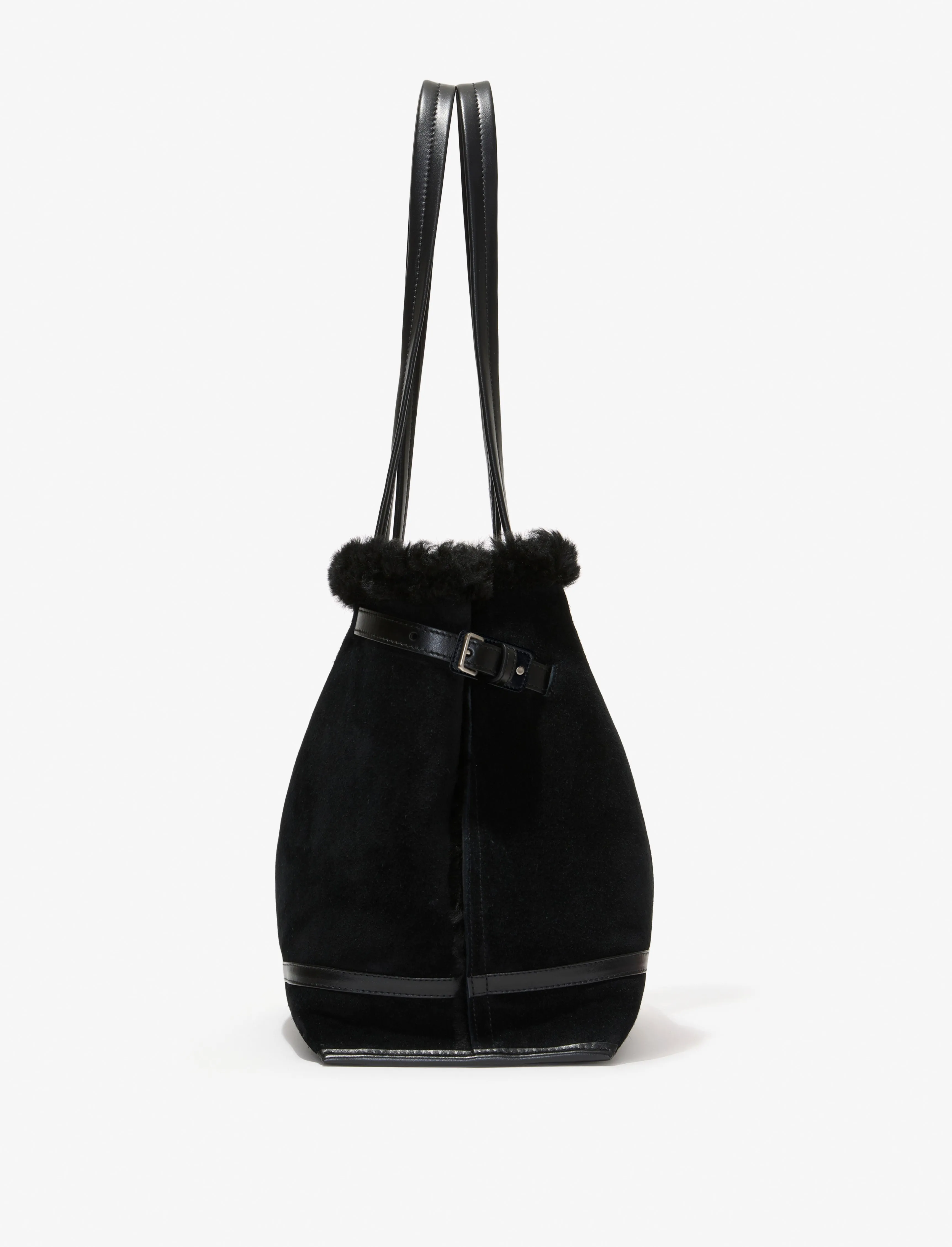 Days Tote in Suede Shearling