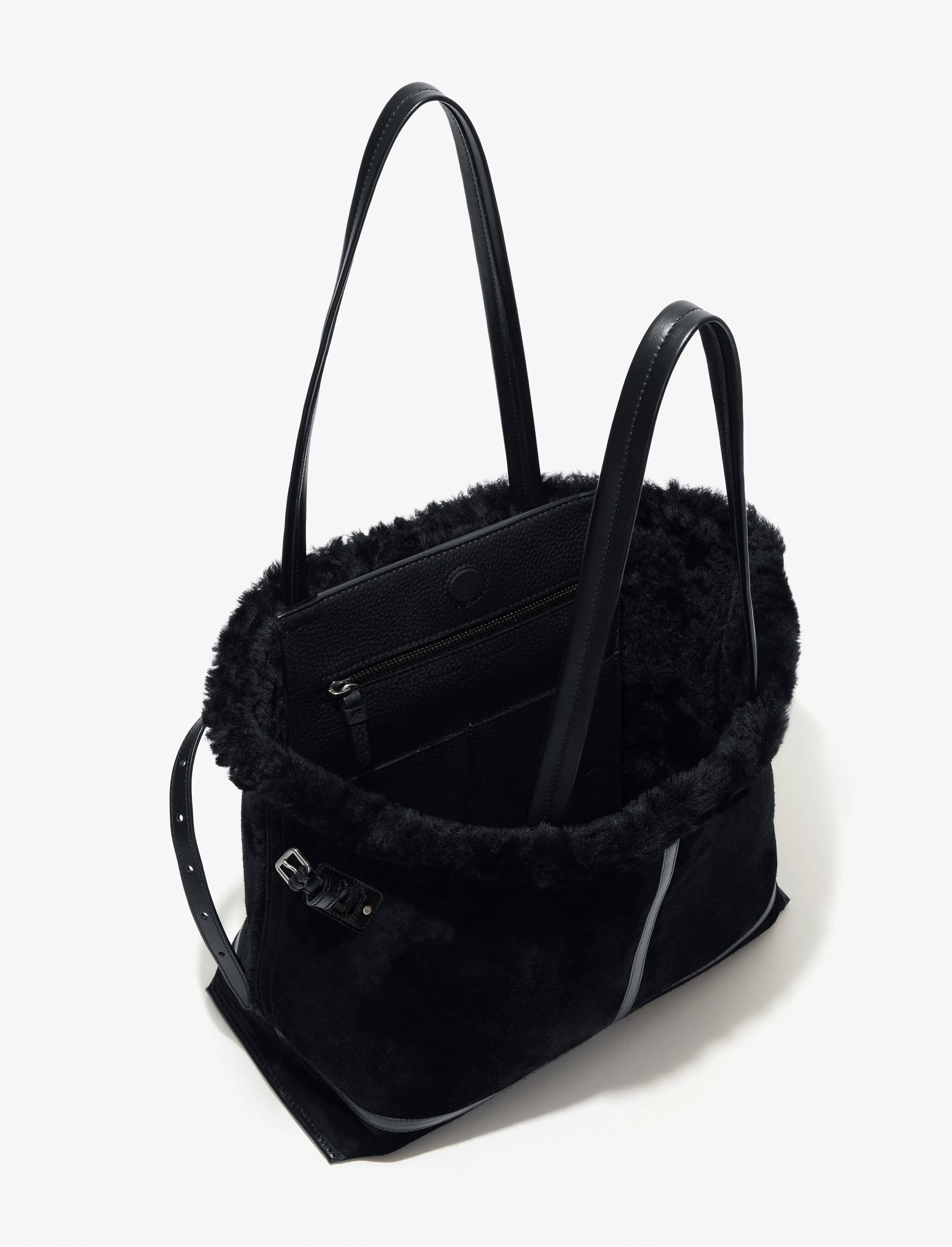 Days Tote in Suede Shearling