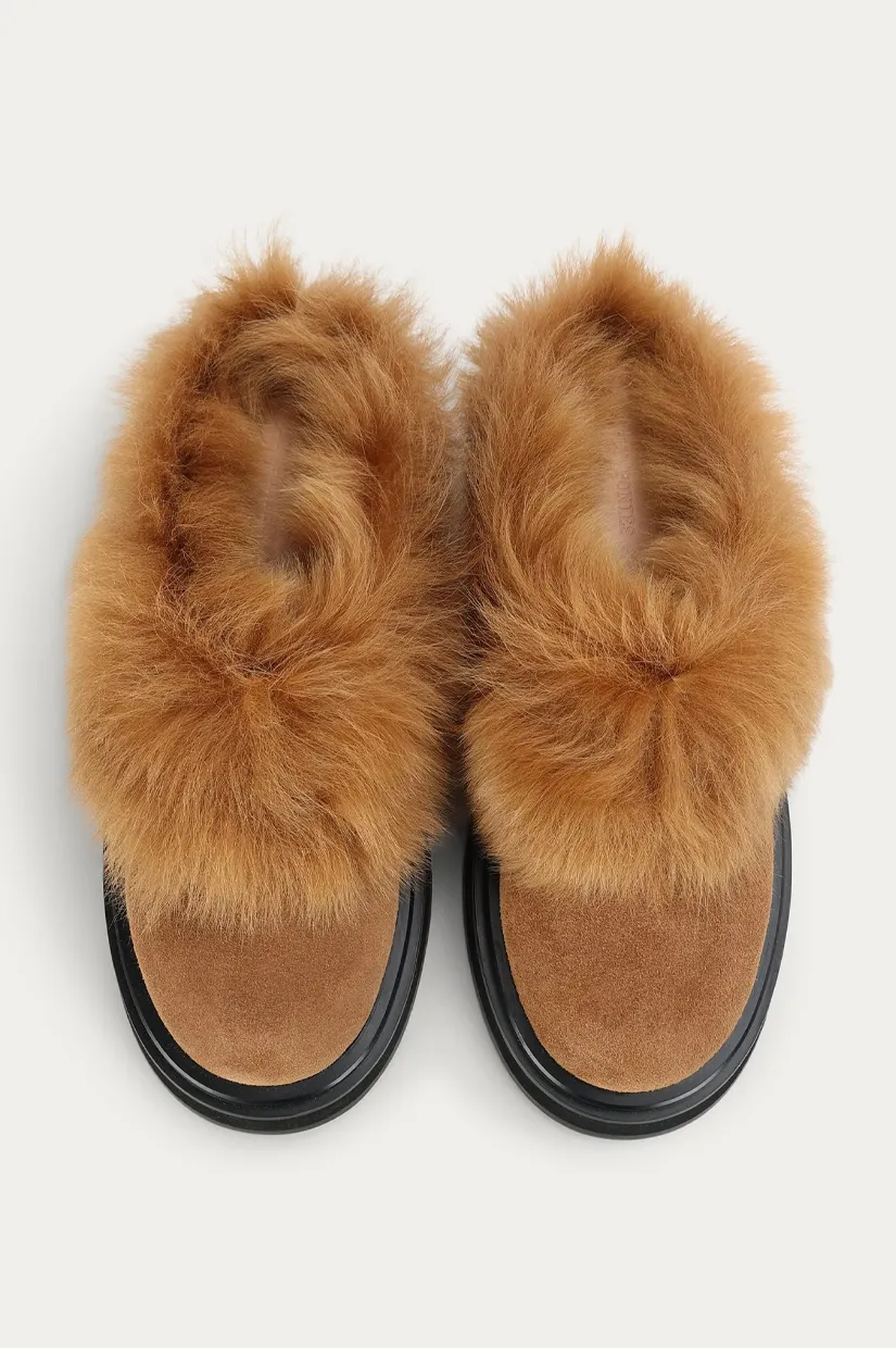 Deadly Ponies Apollo Mule - Gingerbread Suede
