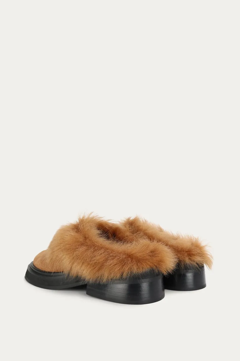 Deadly Ponies Apollo Mule - Gingerbread Suede