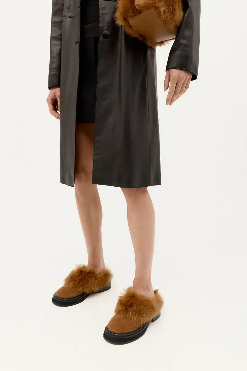 Deadly Ponies Apollo Mule - Gingerbread Suede