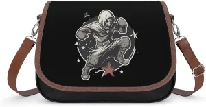 Death Boxing Punch Fashion Crossbody Bags Purses for Women Funny Printing Shoulder Handbags Bag