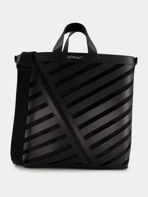 Diag Cut-Out Leather Tote Bag