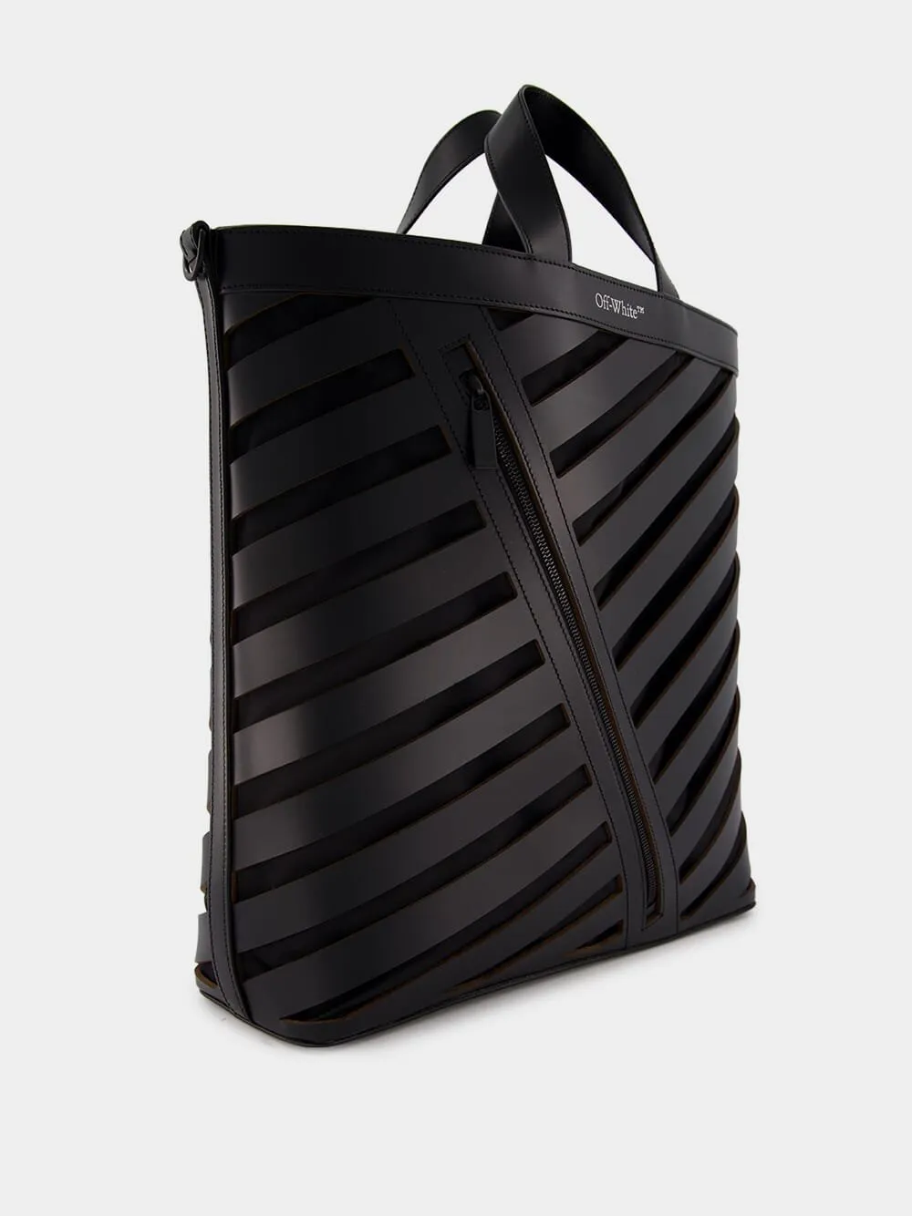 Diag Cut-Out Leather Tote Bag
