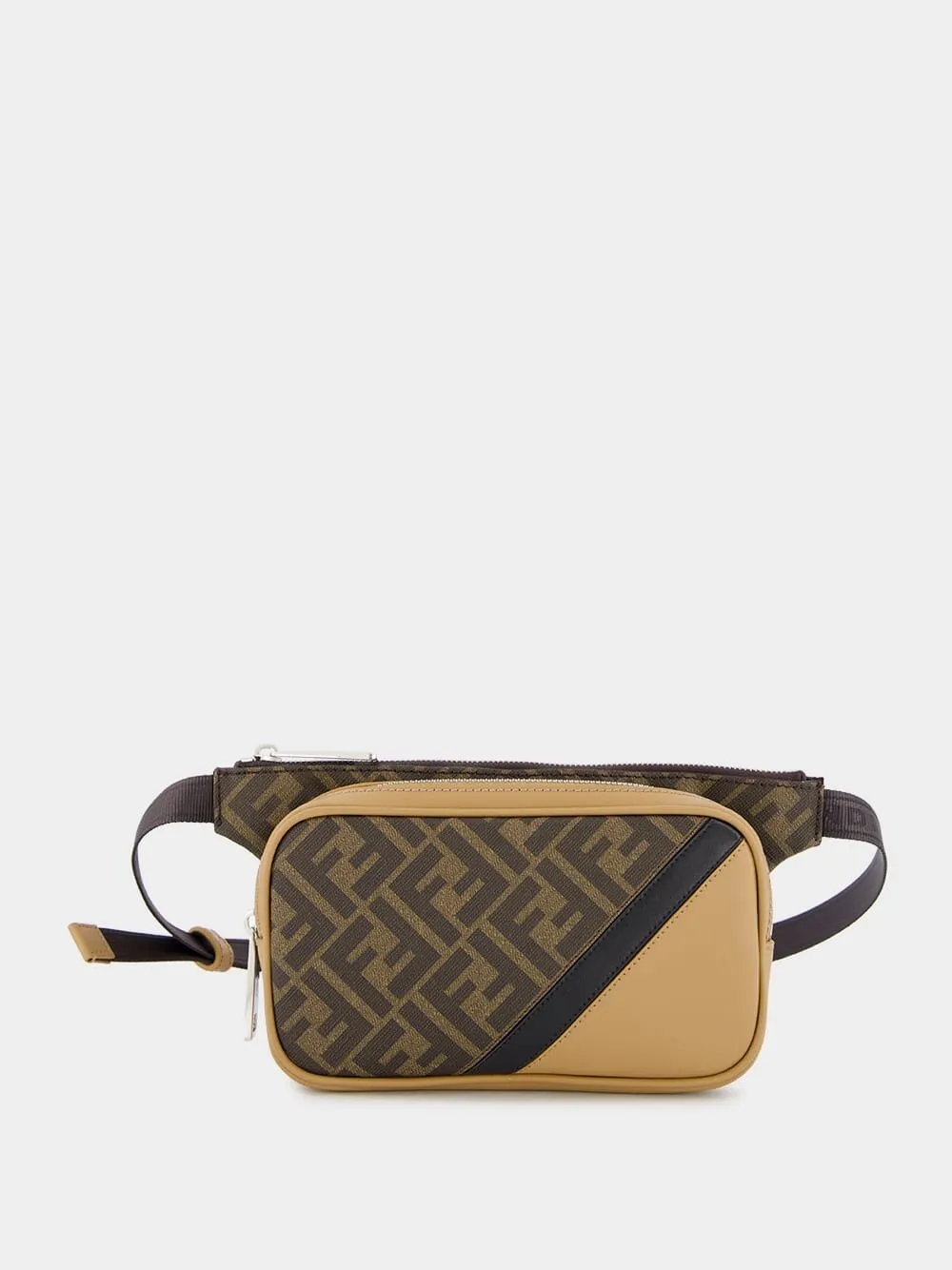 Diagonal Belt Leather Bag