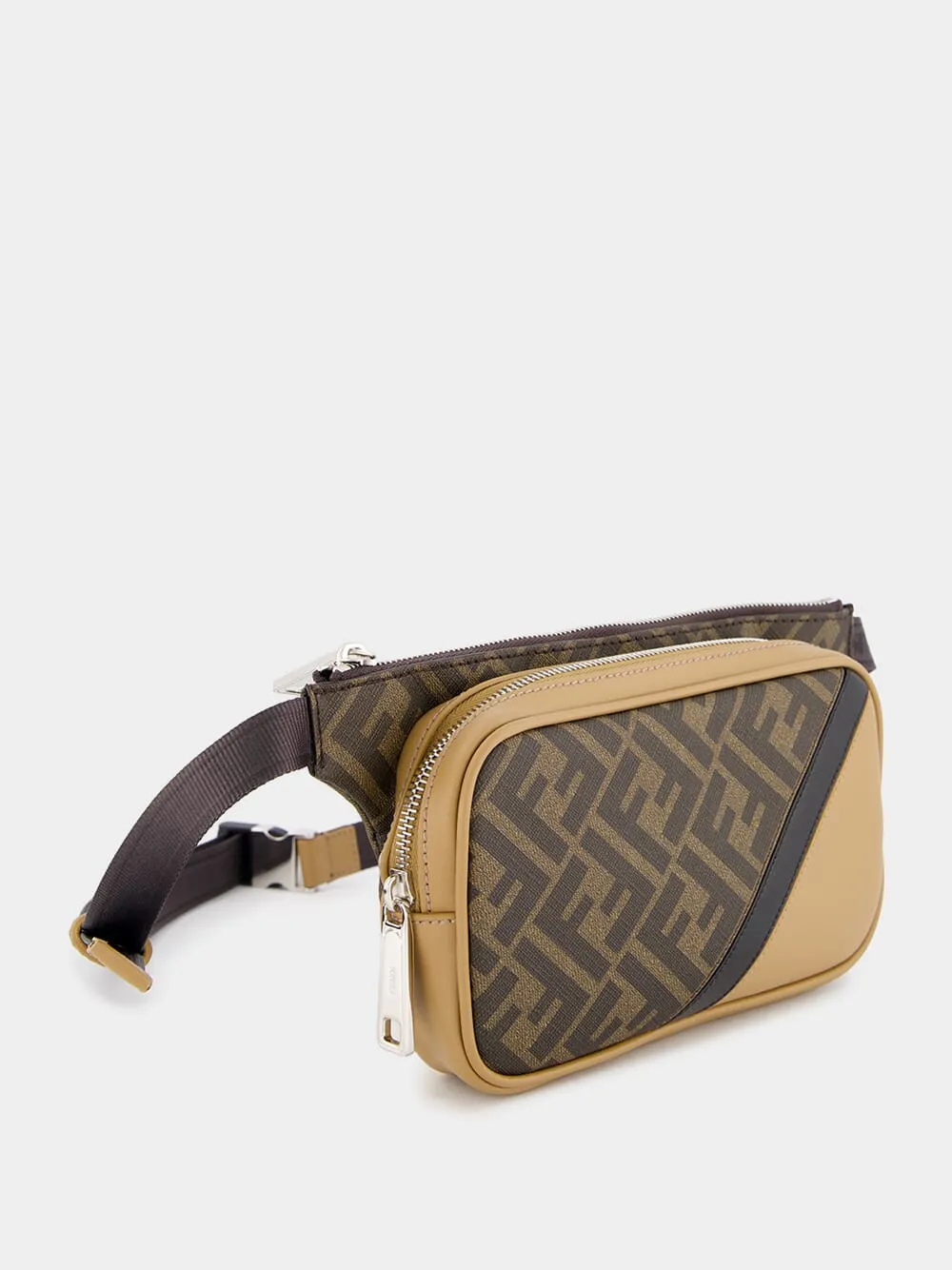 Diagonal Belt Leather Bag
