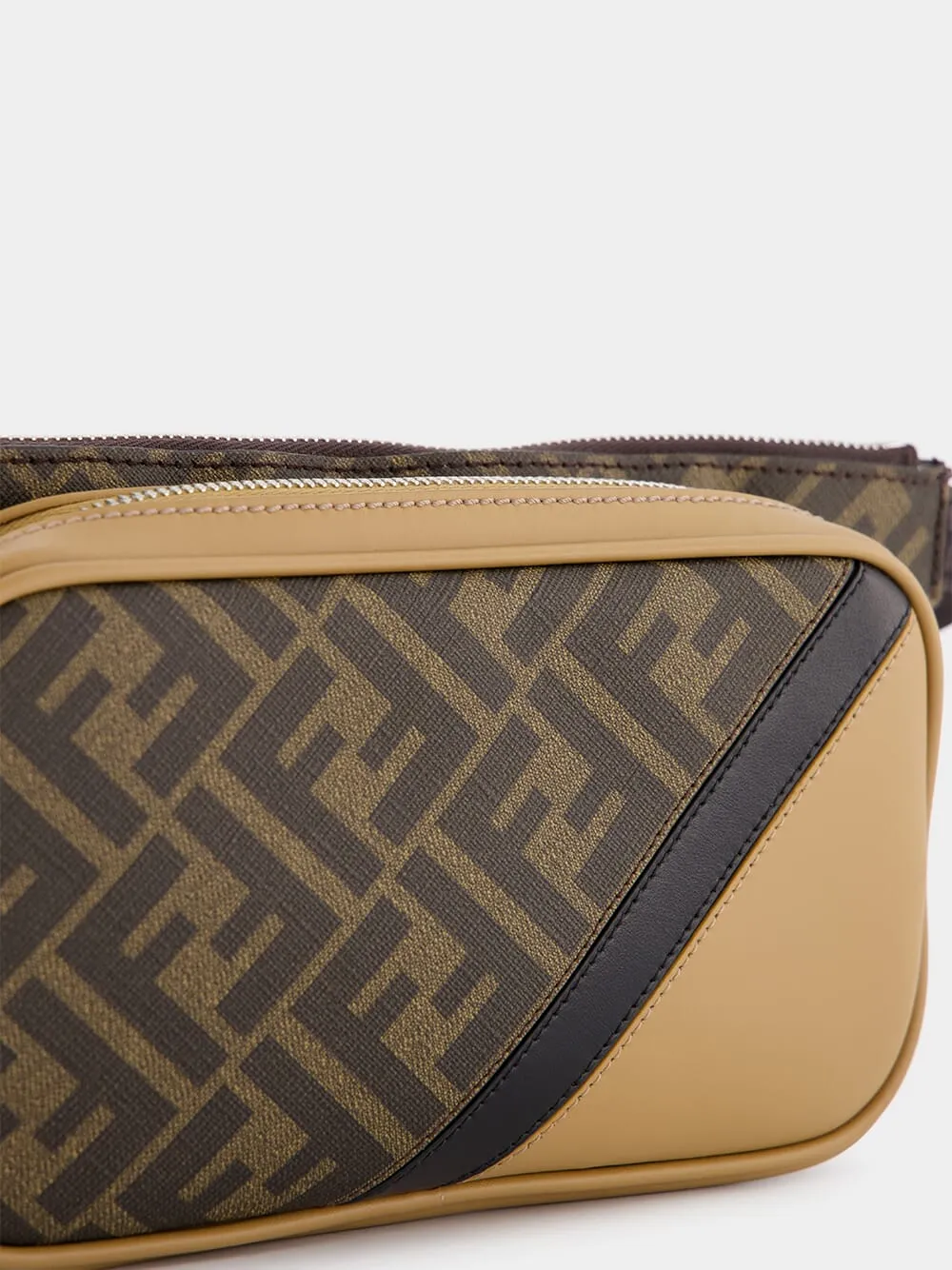 Diagonal Belt Leather Bag