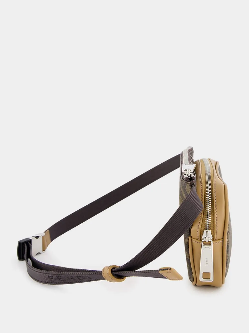 Diagonal Belt Leather Bag