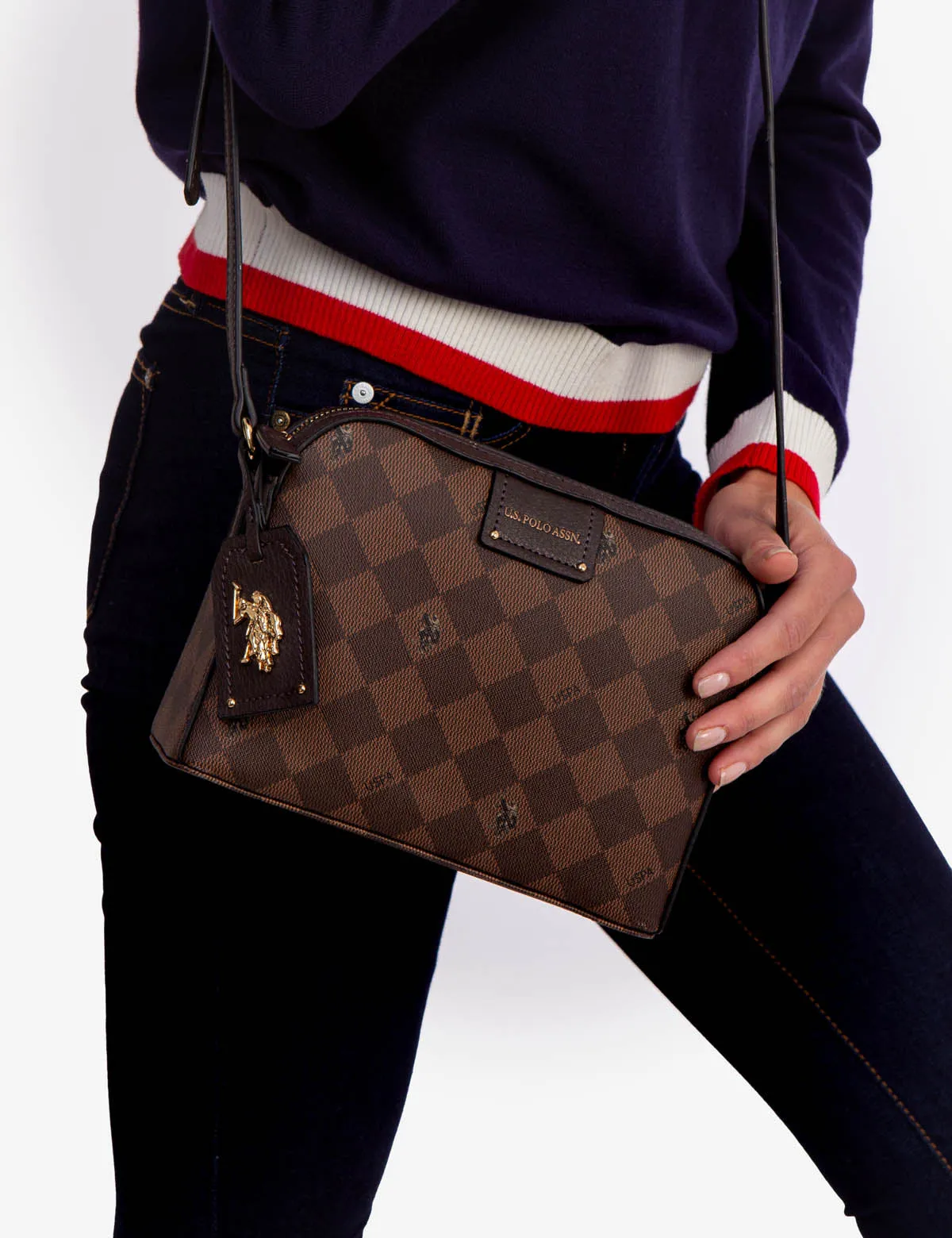 DIAMOND SIGNATURE CROSSBODY BAG