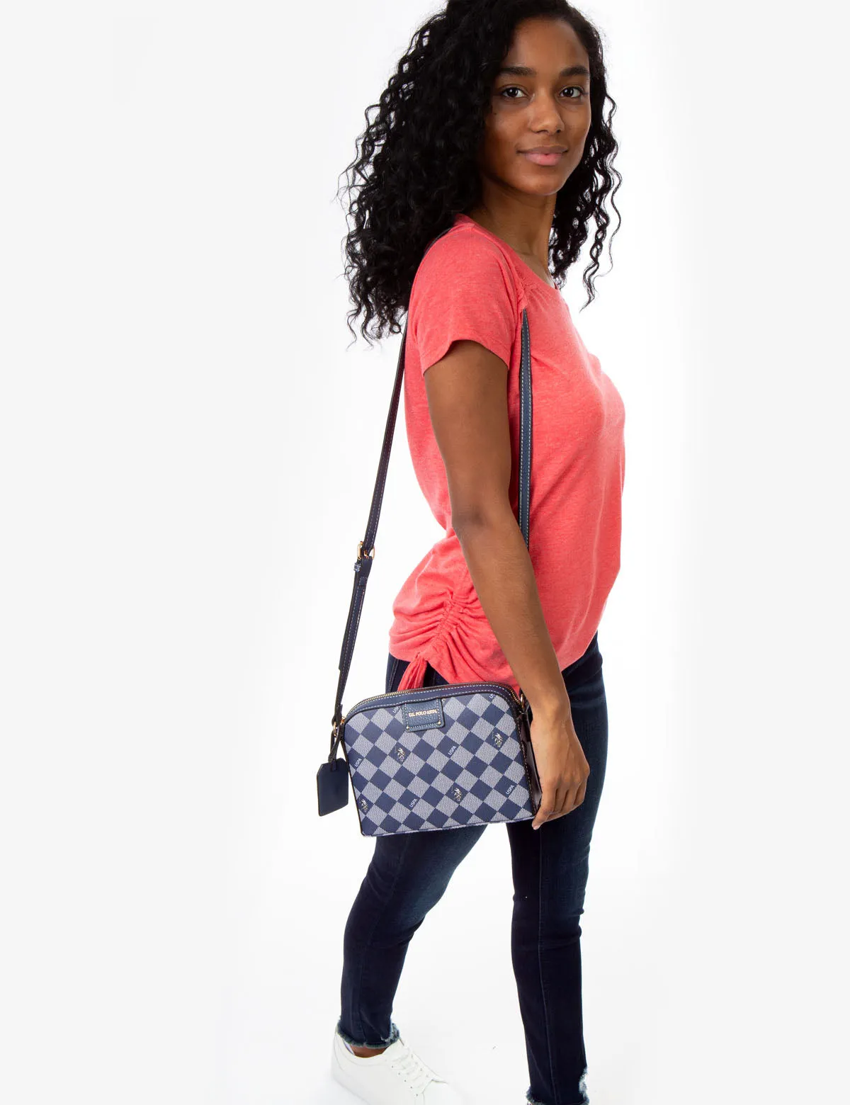 DIAMOND SIGNATURE CROSSBODY BAG