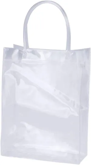Didiseaon Plastic Pvc Ice Wine Bag 20x7x25cm Vertical Party Favor Bag Sheer Goody Bags Bags Handle