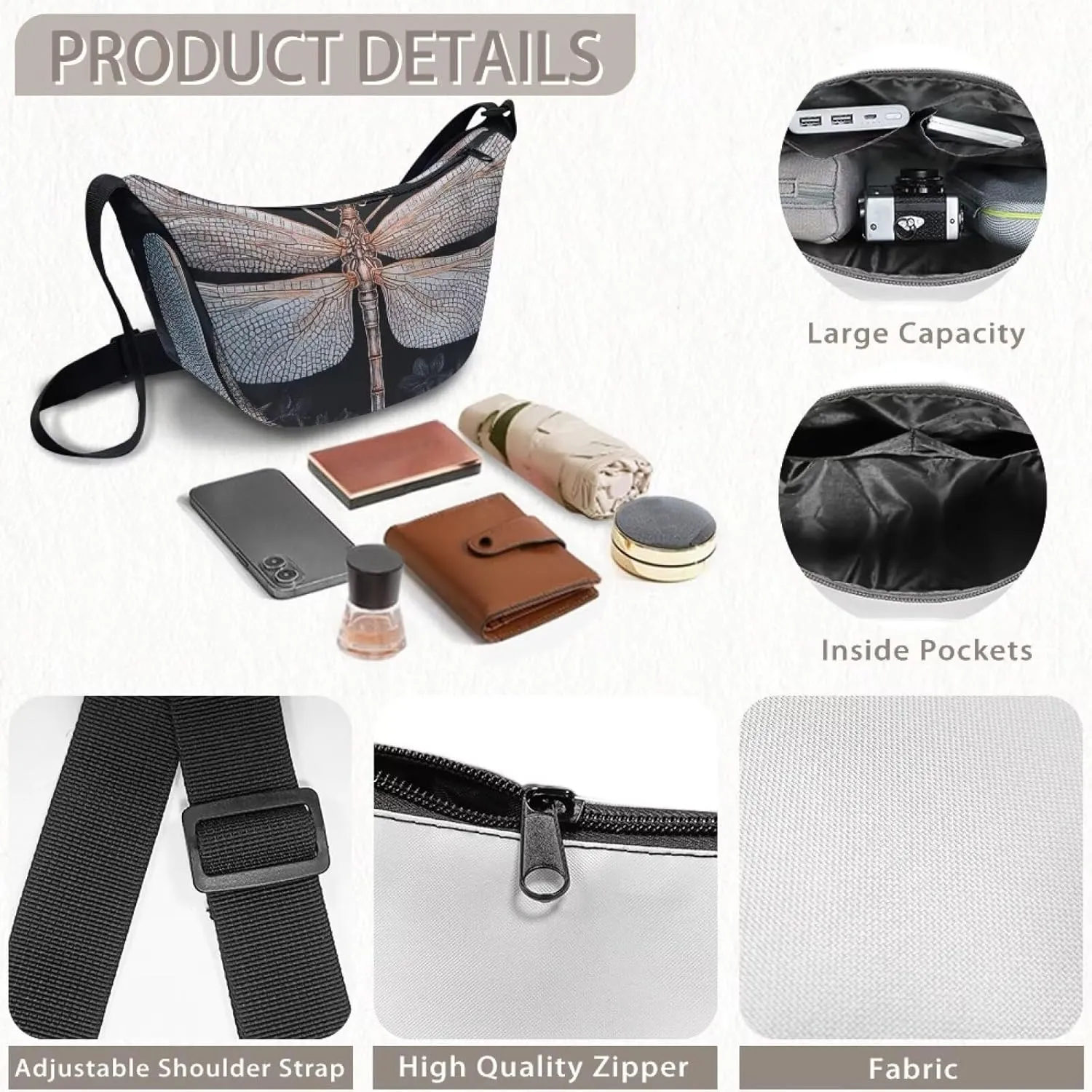 Dumpling Shoulder Bags for Women With Adjustable Strap For Daily Use