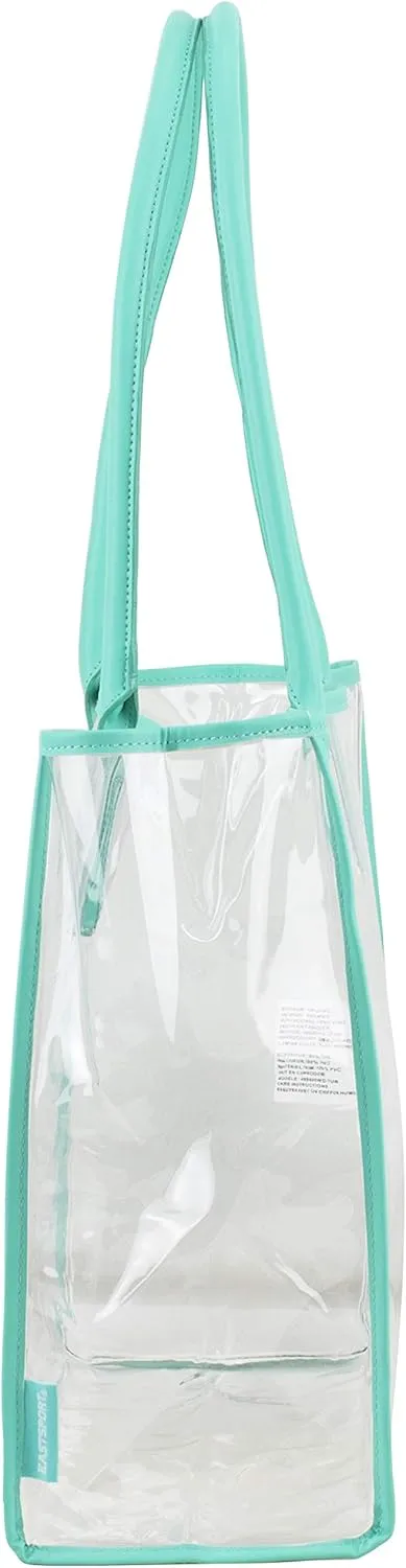 Eastsport Clear Handbag Bundle Set, Heavy Duty PVC Transparent See Through Daypack Tote Bag for College Workplace