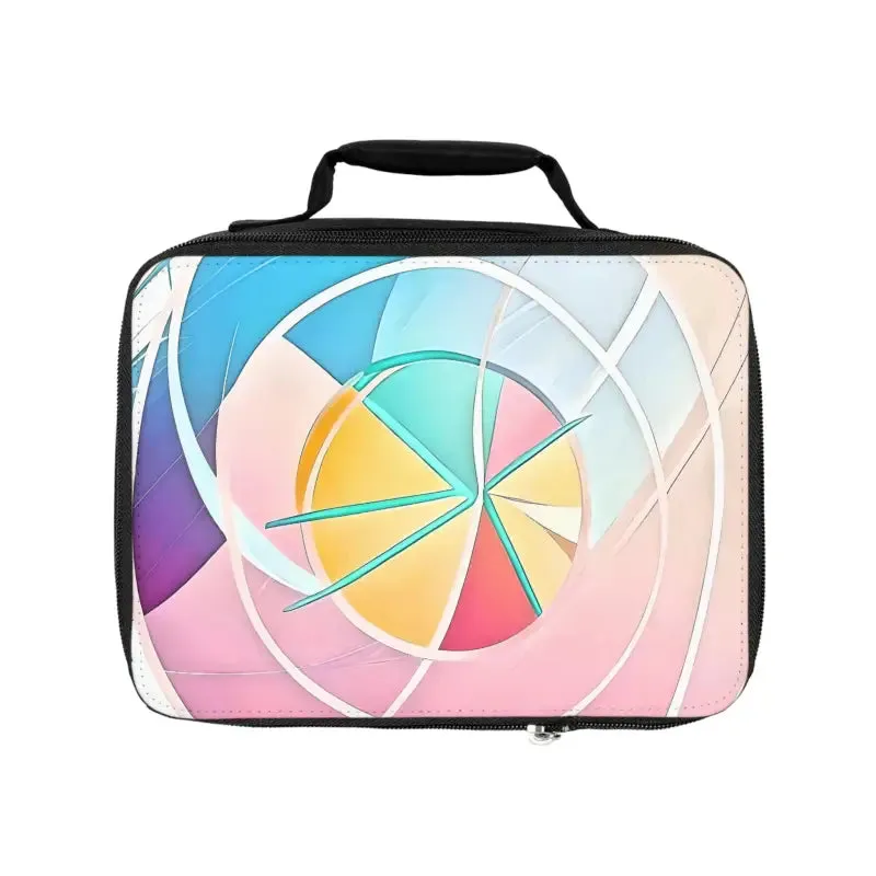 Eco Chic Neoprene Lunch Bag in Abstract Pink