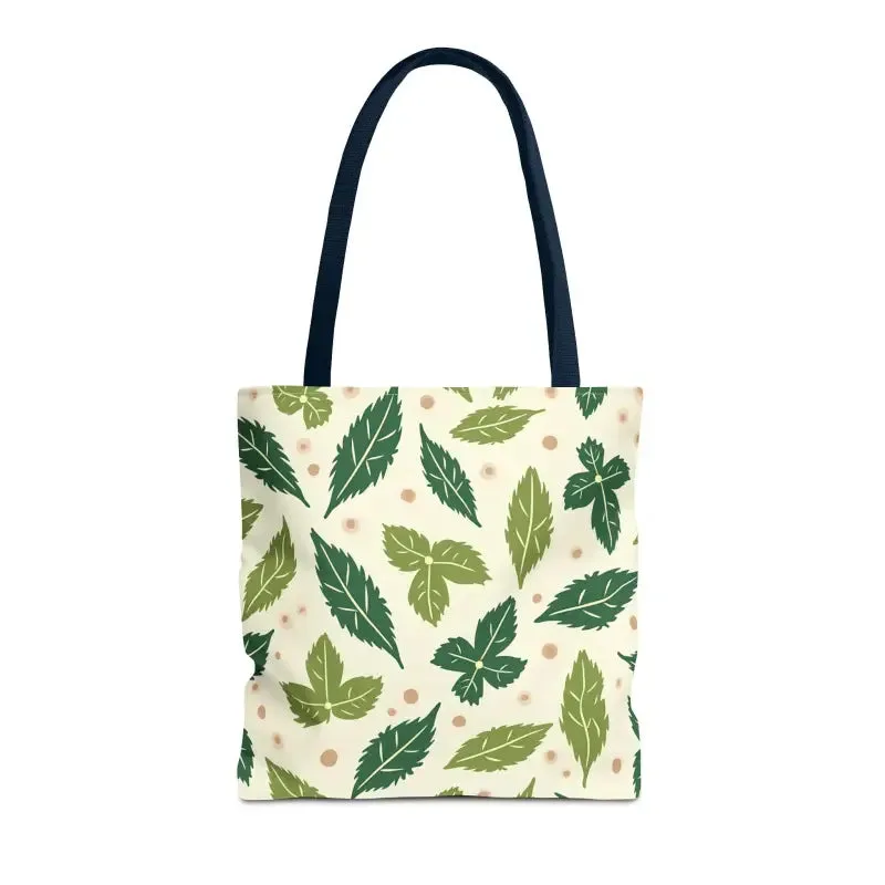 Eco Leaf Pattern Tote Bag Everyday Style