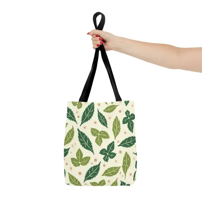 Eco Leaf Pattern Tote Bag Everyday Style