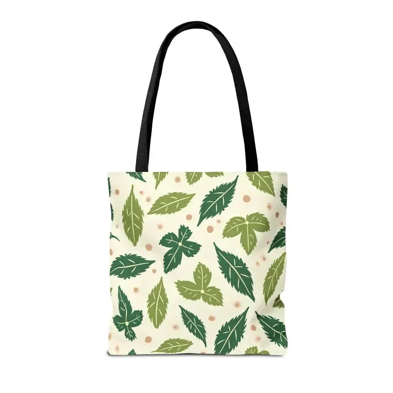 Eco Leaf Pattern Tote Bag Everyday Style