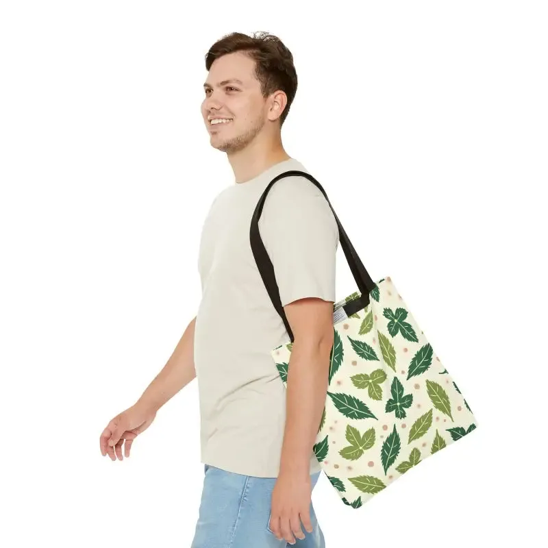 Eco Leaf Pattern Tote Bag Everyday Style