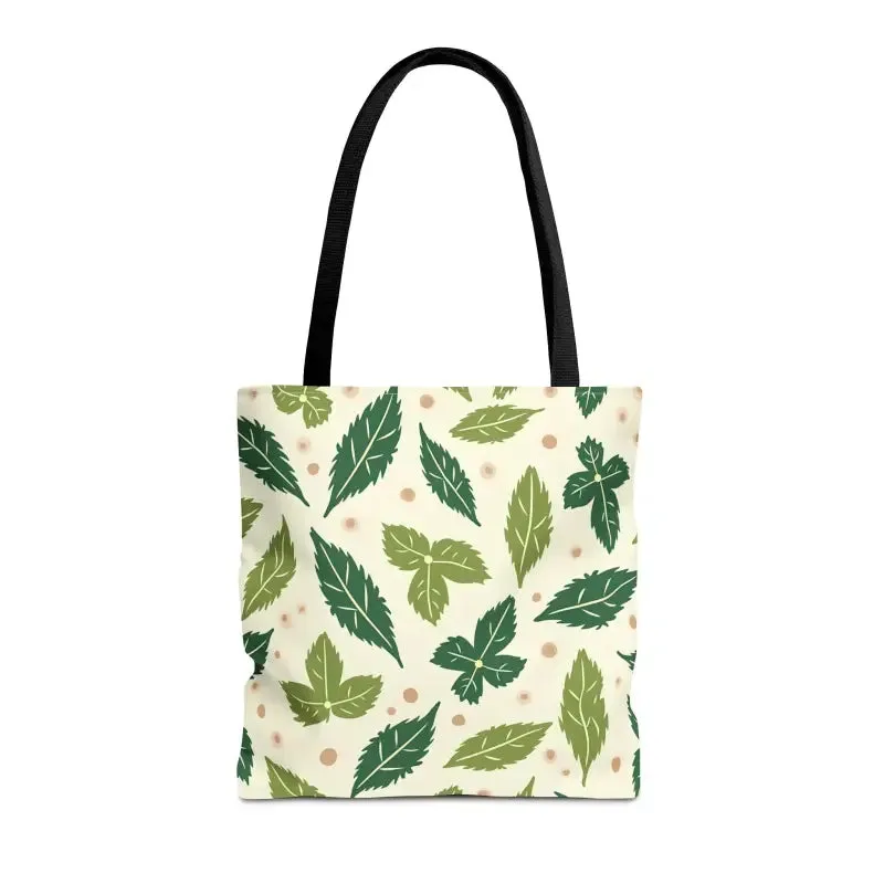 Eco Leaf Pattern Tote Bag Everyday Style