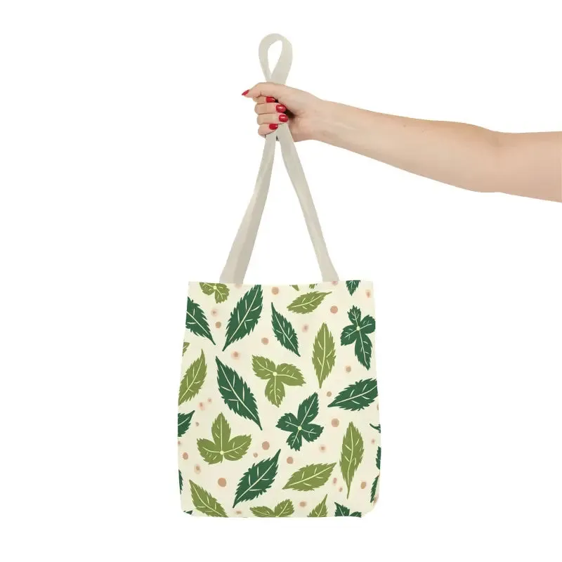 Eco Leaf Pattern Tote Bag Everyday Style