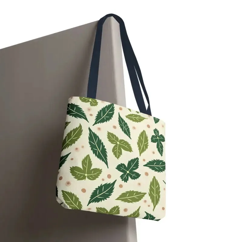Eco Leaf Pattern Tote Bag Everyday Style