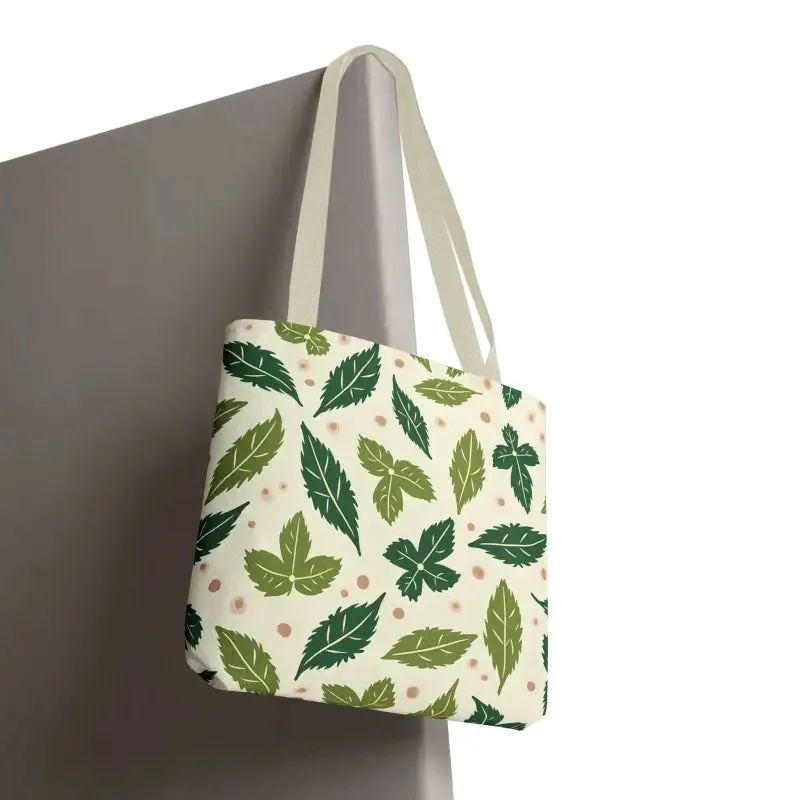 Eco Leaf Pattern Tote Bag Everyday Style
