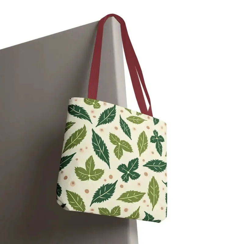 Eco Leaf Pattern Tote Bag Everyday Style