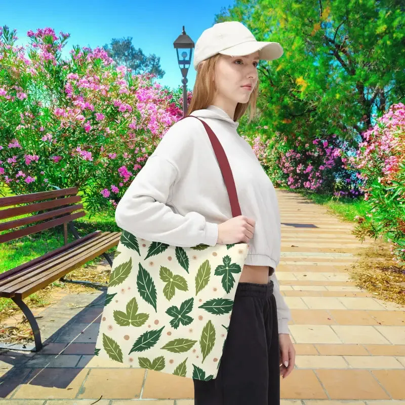Eco Leaf Pattern Tote Bag Everyday Style